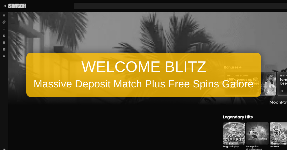 Snatch Casino UK | £100 Bonus + 150 Free Spins
